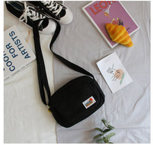 Load image into Gallery viewer, South Korea ins Academy Girls Contrast Messenger Bag Female Student Arts Little Fresh Soft Sister Canvas Bag