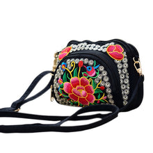 Load image into Gallery viewer, Hot Selling 2017 New Women National Style Flower Embroidery Canvas Shoulder Bag Messenger Bag China Trend -B5