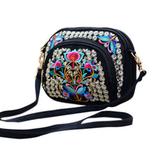 Load image into Gallery viewer, Hot Selling 2017 New Women National Style Flower Embroidery Canvas Shoulder Bag Messenger Bag China Trend -B5
