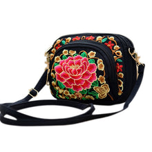 Load image into Gallery viewer, Hot Selling 2017 New Women National Style Flower Embroidery Canvas Shoulder Bag Messenger Bag China Trend -B5
