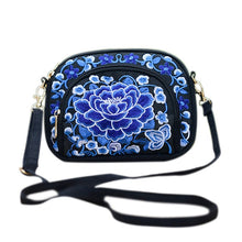 Load image into Gallery viewer, Hot Selling 2017 New Women National Style Flower Embroidery Canvas Shoulder Bag Messenger Bag China Trend -B5
