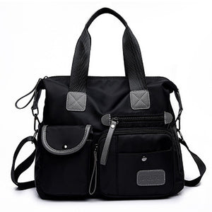 Fashion Waterproof Women Nylon Oxford Handbag Shoulder Bag Large Capacity Style Crossbody Casual Messenger Bag Mummy Bag